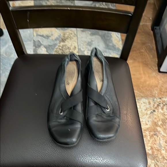 Clarks Shoes - Women's Black Slip-On Shoes